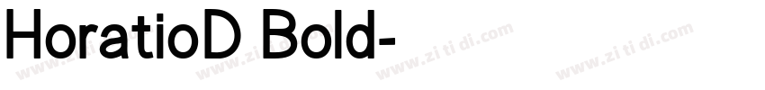 HoratioD Bold字体转换